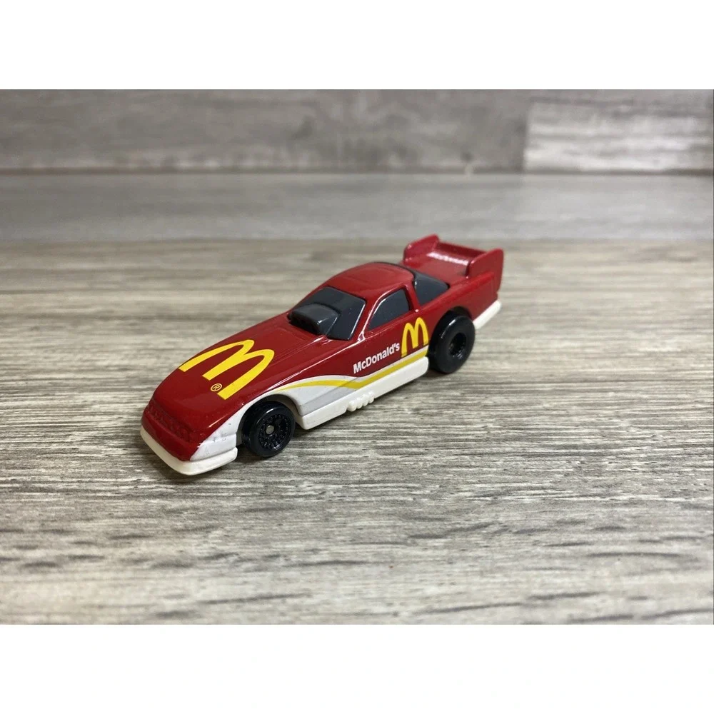 1993 Hot Wheels Mc Donald's Funny‎ Car Dragster China WT 37 Red White Gold